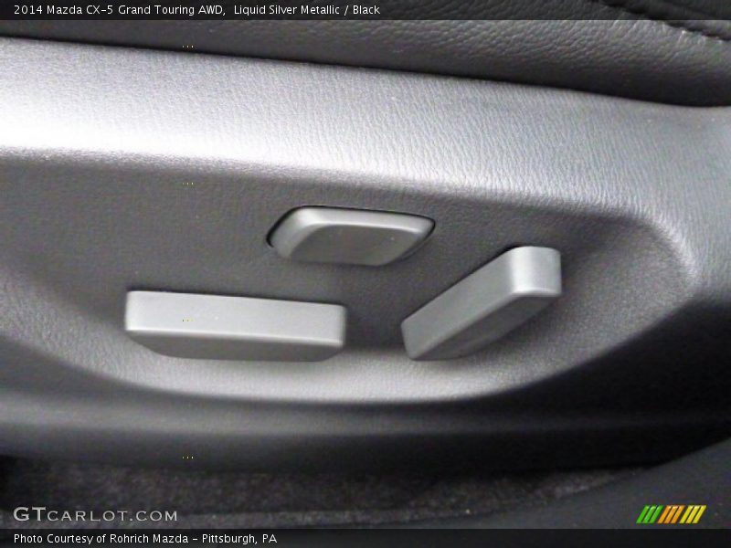 Liquid Silver Metallic / Black 2014 Mazda CX-5 Grand Touring AWD