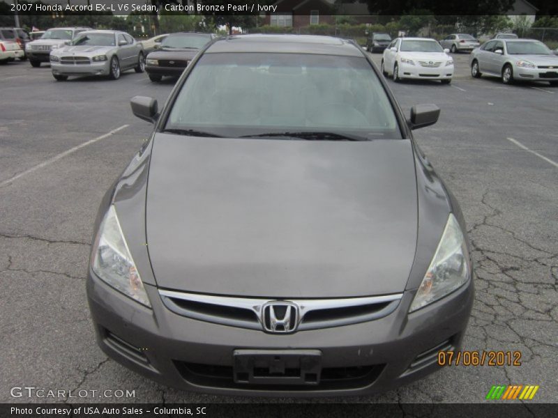Carbon Bronze Pearl / Ivory 2007 Honda Accord EX-L V6 Sedan