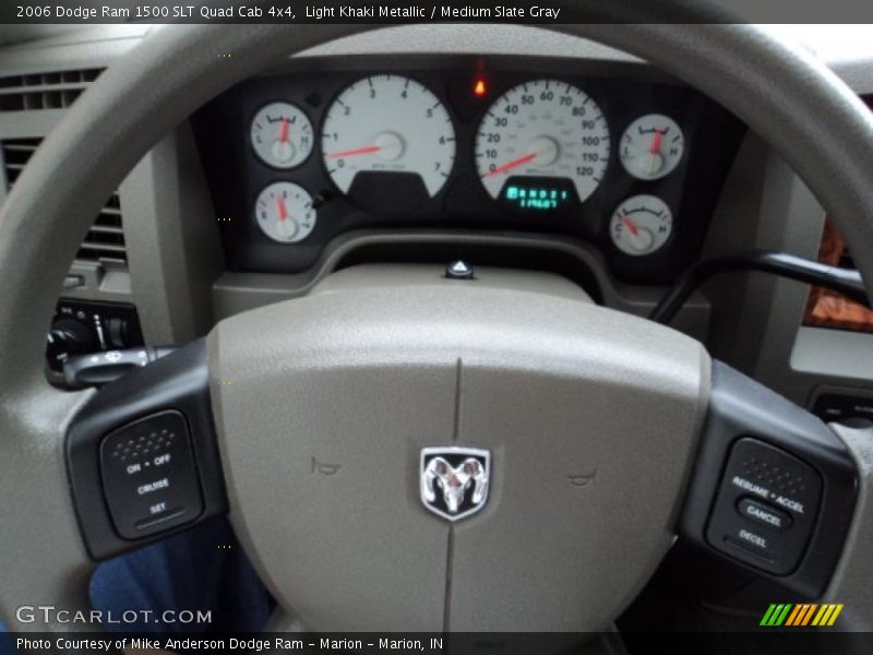 Light Khaki Metallic / Medium Slate Gray 2006 Dodge Ram 1500 SLT Quad Cab 4x4