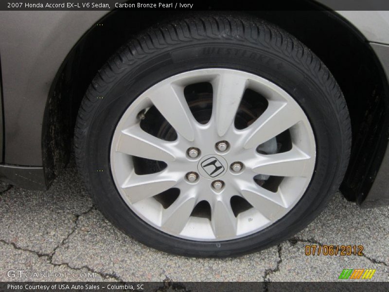 Carbon Bronze Pearl / Ivory 2007 Honda Accord EX-L V6 Sedan