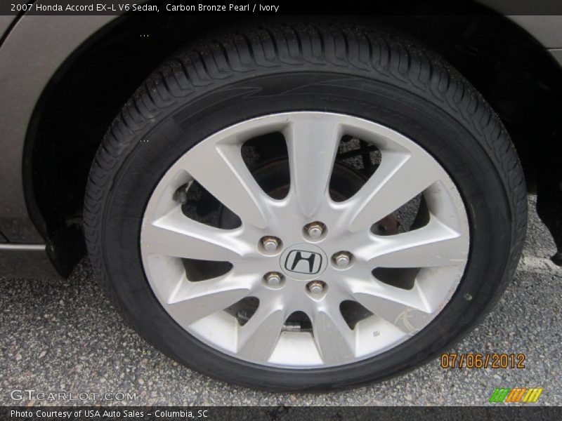 Carbon Bronze Pearl / Ivory 2007 Honda Accord EX-L V6 Sedan