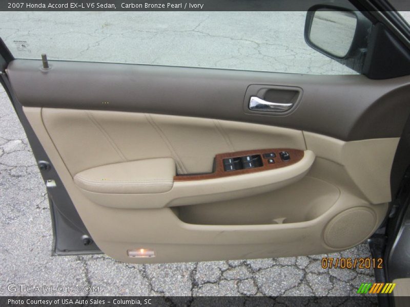 Carbon Bronze Pearl / Ivory 2007 Honda Accord EX-L V6 Sedan