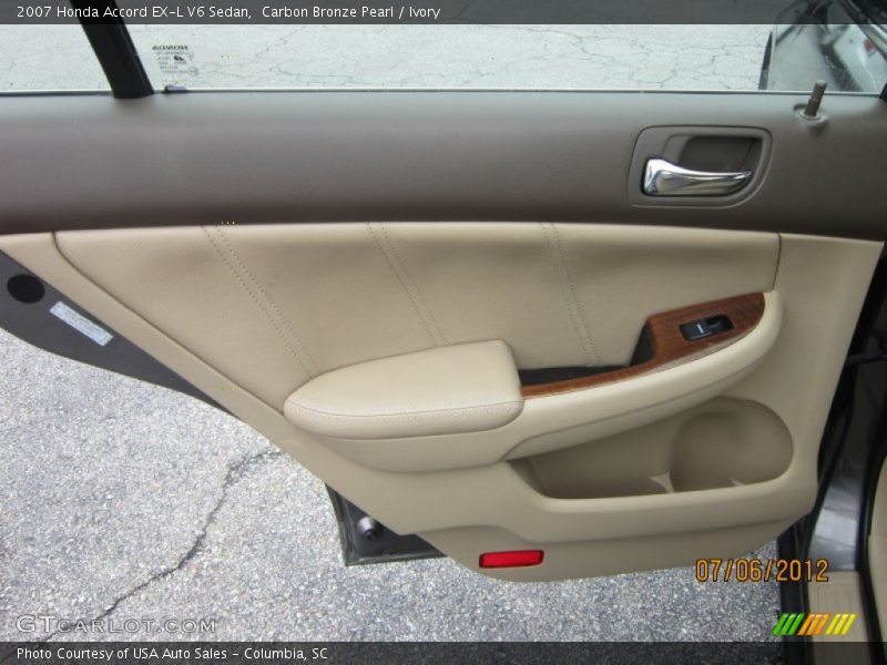 Carbon Bronze Pearl / Ivory 2007 Honda Accord EX-L V6 Sedan