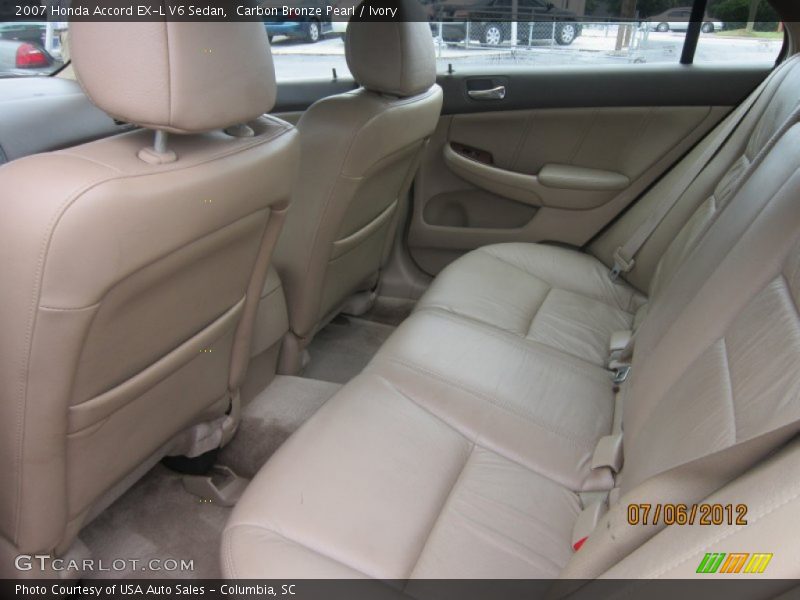 Carbon Bronze Pearl / Ivory 2007 Honda Accord EX-L V6 Sedan