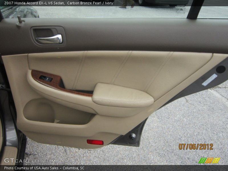 Carbon Bronze Pearl / Ivory 2007 Honda Accord EX-L V6 Sedan