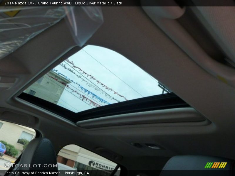 Liquid Silver Metallic / Black 2014 Mazda CX-5 Grand Touring AWD