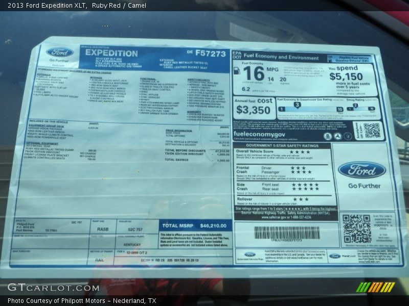 Ruby Red / Camel 2013 Ford Expedition XLT