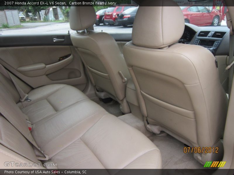 Carbon Bronze Pearl / Ivory 2007 Honda Accord EX-L V6 Sedan