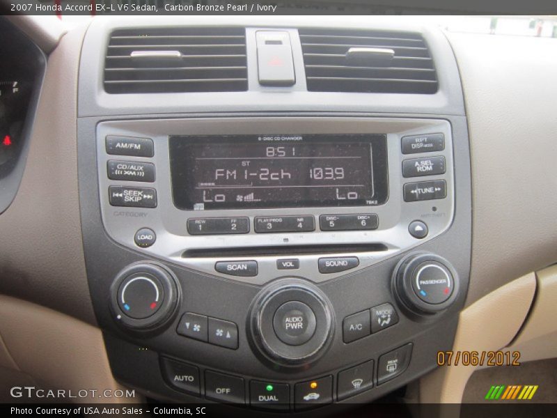 Carbon Bronze Pearl / Ivory 2007 Honda Accord EX-L V6 Sedan