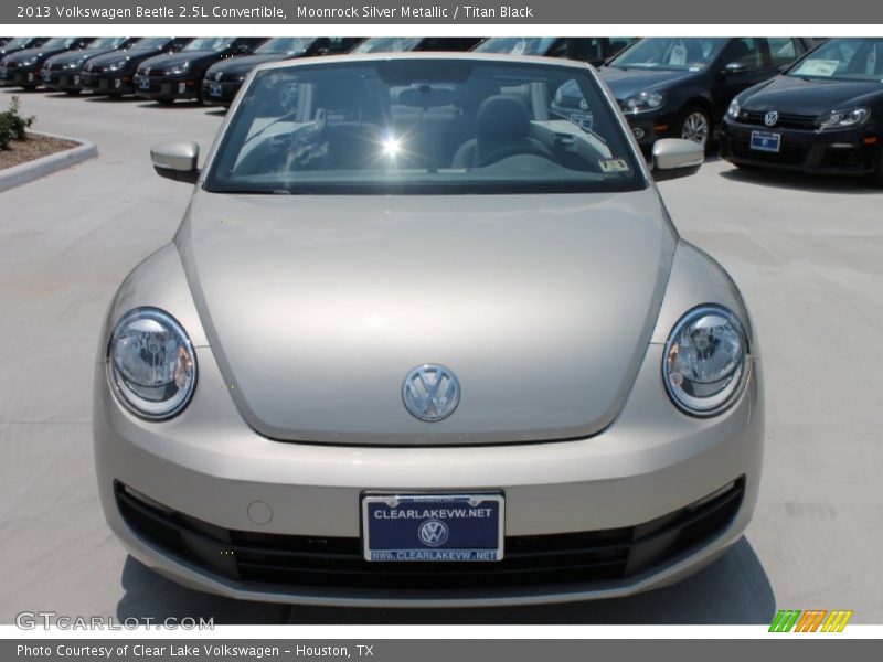 Moonrock Silver Metallic / Titan Black 2013 Volkswagen Beetle 2.5L Convertible