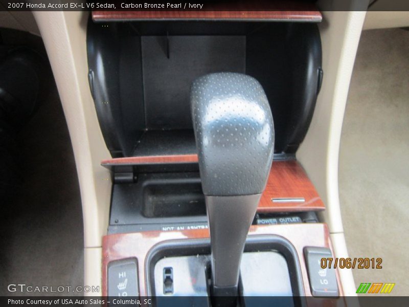 Carbon Bronze Pearl / Ivory 2007 Honda Accord EX-L V6 Sedan