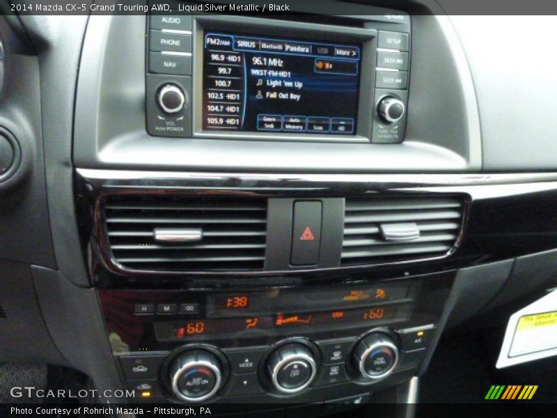 Liquid Silver Metallic / Black 2014 Mazda CX-5 Grand Touring AWD