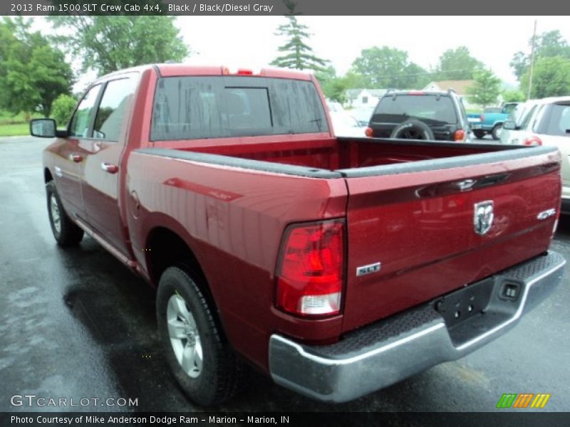 Black / Black/Diesel Gray 2013 Ram 1500 SLT Crew Cab 4x4