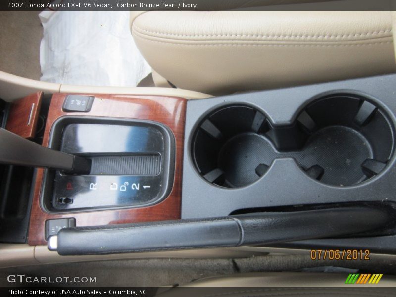 Carbon Bronze Pearl / Ivory 2007 Honda Accord EX-L V6 Sedan