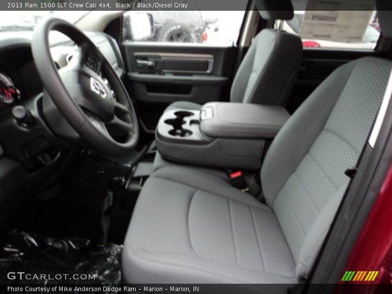 Black / Black/Diesel Gray 2013 Ram 1500 SLT Crew Cab 4x4