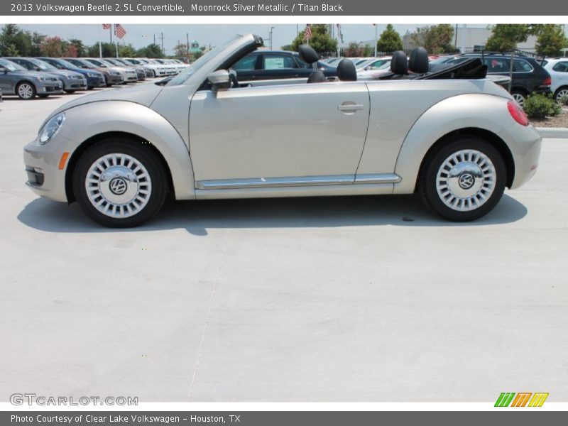 Moonrock Silver Metallic / Titan Black 2013 Volkswagen Beetle 2.5L Convertible