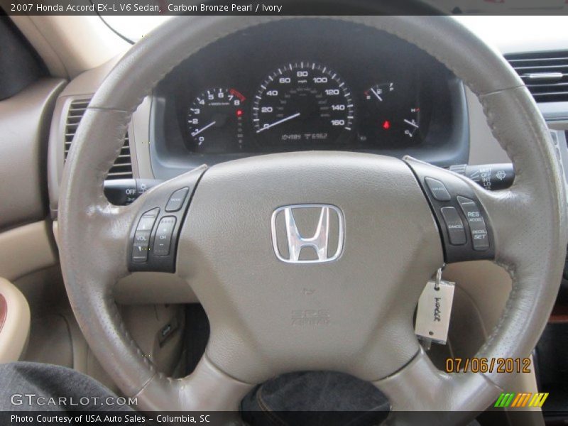 Carbon Bronze Pearl / Ivory 2007 Honda Accord EX-L V6 Sedan