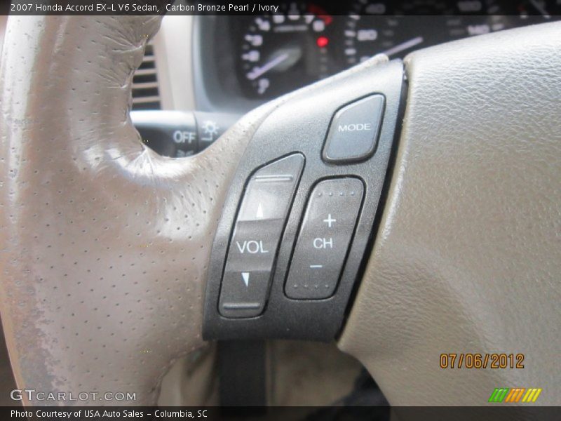 Carbon Bronze Pearl / Ivory 2007 Honda Accord EX-L V6 Sedan
