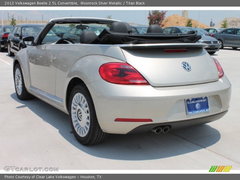 Moonrock Silver Metallic / Titan Black 2013 Volkswagen Beetle 2.5L Convertible