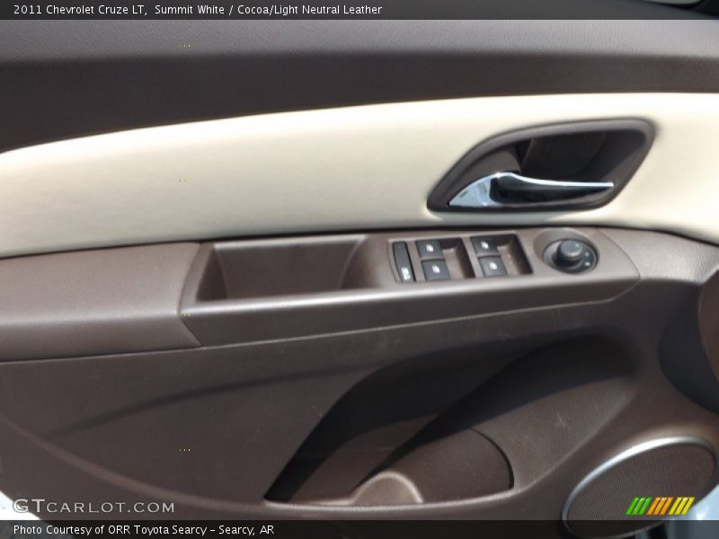 Summit White / Cocoa/Light Neutral Leather 2011 Chevrolet Cruze LT
