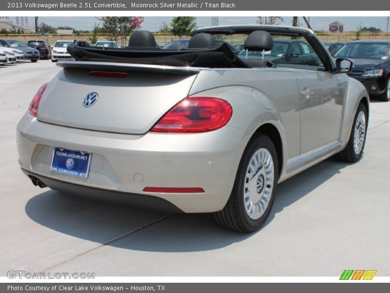 Moonrock Silver Metallic / Titan Black 2013 Volkswagen Beetle 2.5L Convertible