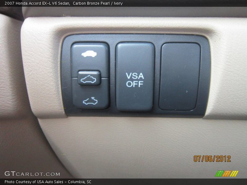 Carbon Bronze Pearl / Ivory 2007 Honda Accord EX-L V6 Sedan