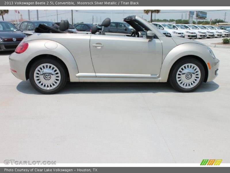Moonrock Silver Metallic / Titan Black 2013 Volkswagen Beetle 2.5L Convertible