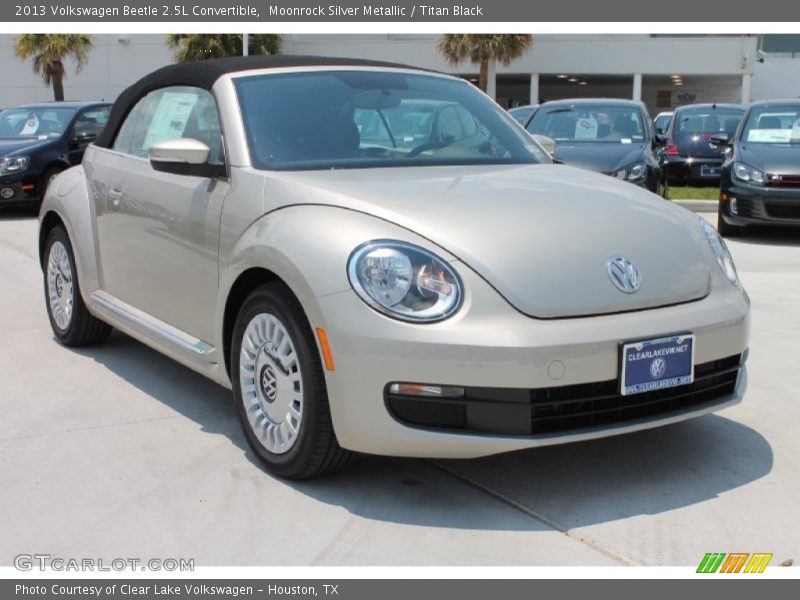 Moonrock Silver Metallic / Titan Black 2013 Volkswagen Beetle 2.5L Convertible