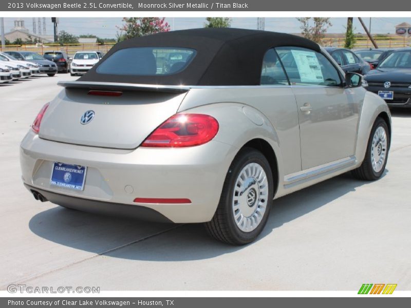 Moonrock Silver Metallic / Titan Black 2013 Volkswagen Beetle 2.5L Convertible