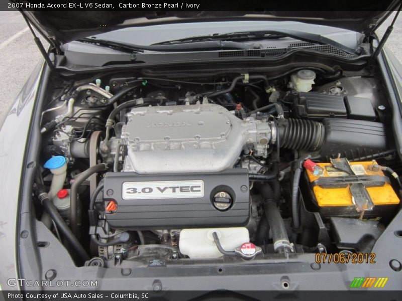 Carbon Bronze Pearl / Ivory 2007 Honda Accord EX-L V6 Sedan