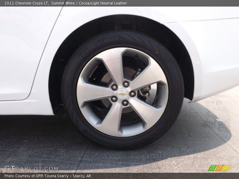 Summit White / Cocoa/Light Neutral Leather 2011 Chevrolet Cruze LT