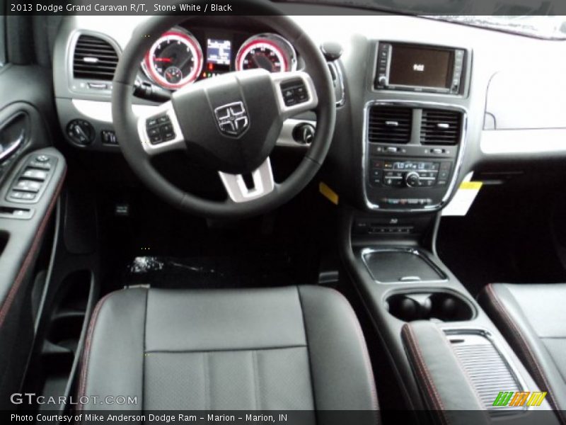 Stone White / Black 2013 Dodge Grand Caravan R/T