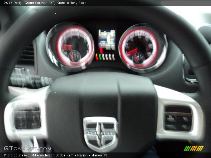 Stone White / Black 2013 Dodge Grand Caravan R/T