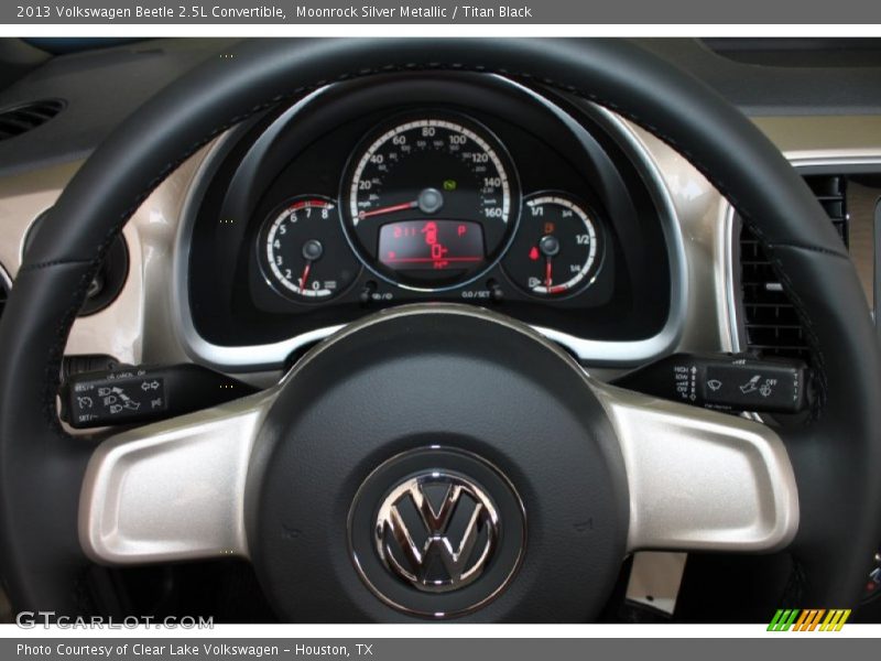 Moonrock Silver Metallic / Titan Black 2013 Volkswagen Beetle 2.5L Convertible