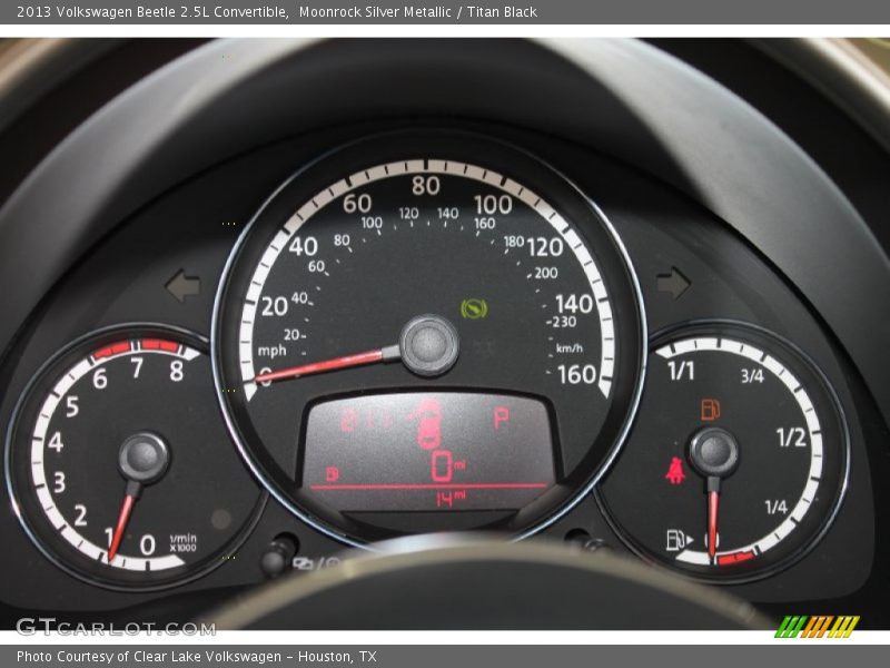 Moonrock Silver Metallic / Titan Black 2013 Volkswagen Beetle 2.5L Convertible