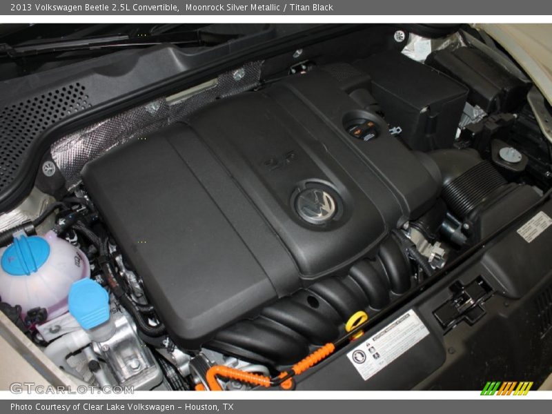 Moonrock Silver Metallic / Titan Black 2013 Volkswagen Beetle 2.5L Convertible