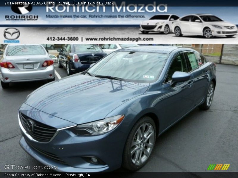 Blue Reflex Mica / Black 2014 Mazda MAZDA6 Grand Touring