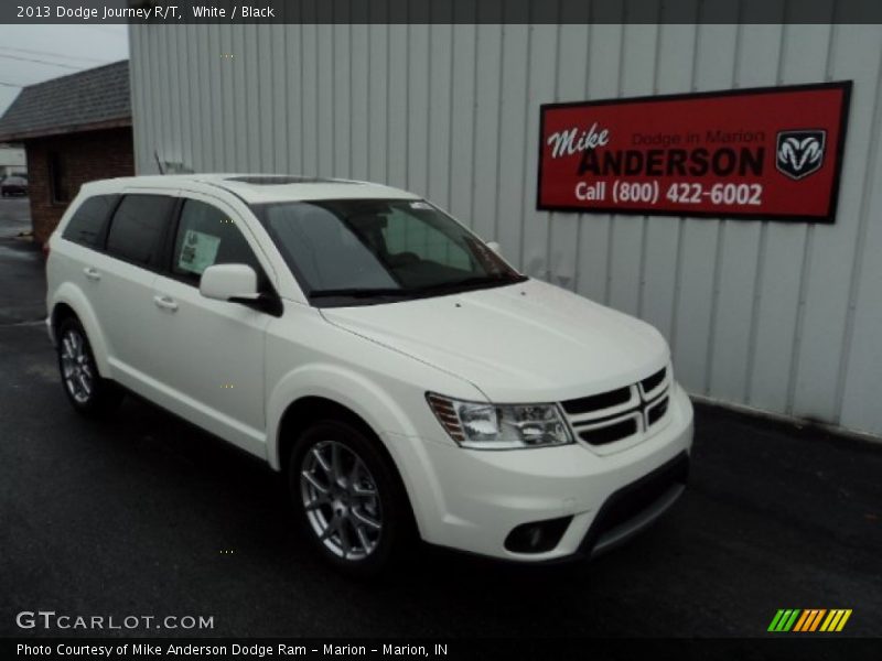 White / Black 2013 Dodge Journey R/T