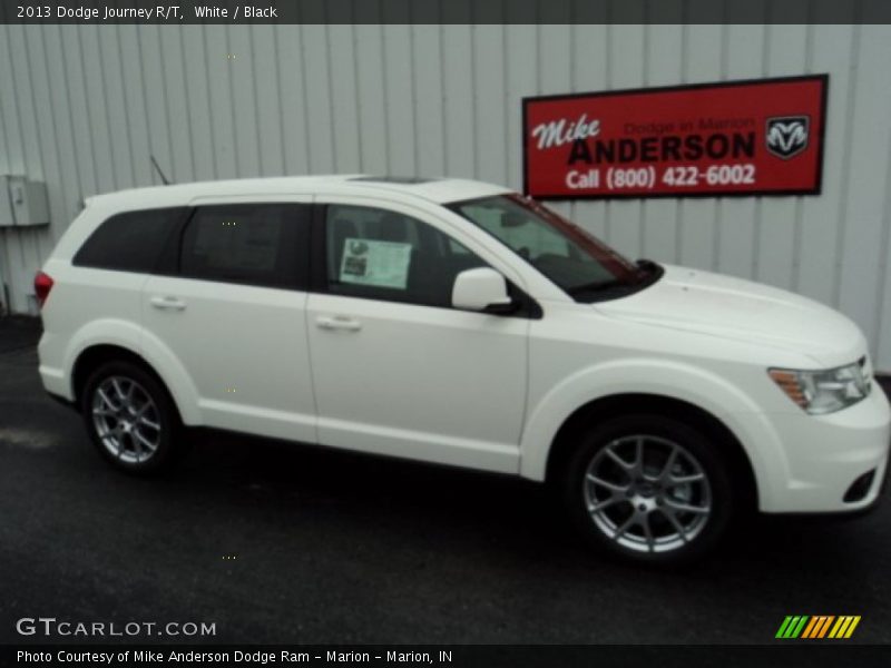 White / Black 2013 Dodge Journey R/T