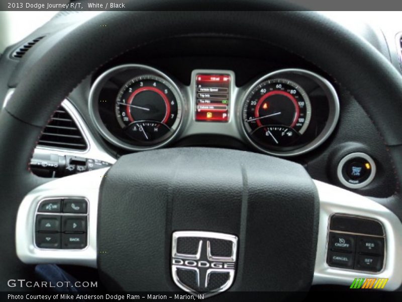 White / Black 2013 Dodge Journey R/T