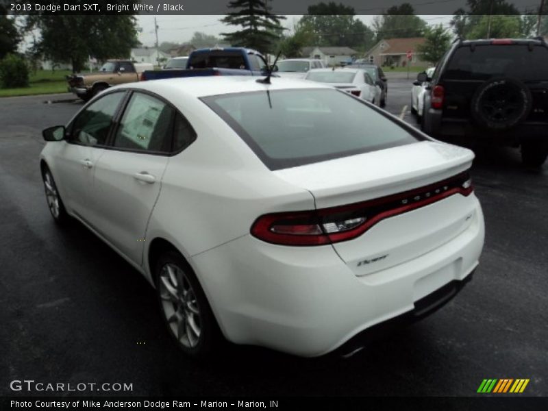 Bright White / Black 2013 Dodge Dart SXT