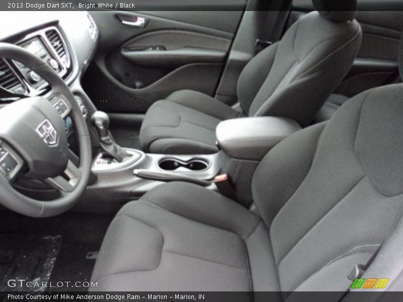 Bright White / Black 2013 Dodge Dart SXT