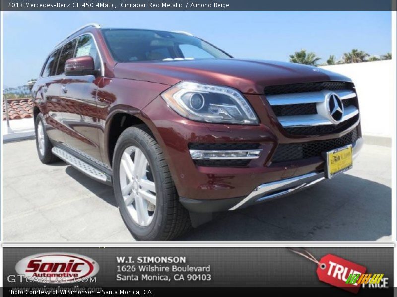 Cinnabar Red Metallic / Almond Beige 2013 Mercedes-Benz GL 450 4Matic