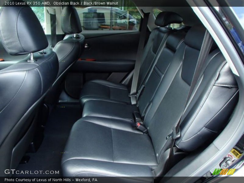 Obsidian Black / Black/Brown Walnut 2010 Lexus RX 350 AWD