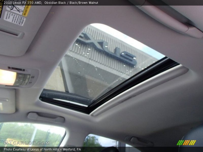 Obsidian Black / Black/Brown Walnut 2010 Lexus RX 350 AWD