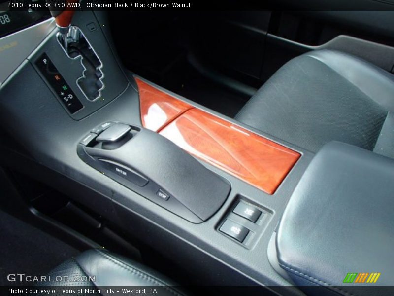 Obsidian Black / Black/Brown Walnut 2010 Lexus RX 350 AWD