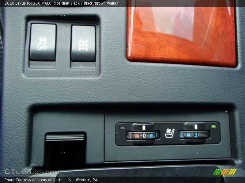 Obsidian Black / Black/Brown Walnut 2010 Lexus RX 350 AWD