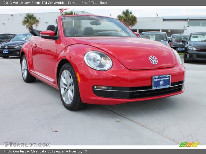 Tornado Red / Titan Black 2013 Volkswagen Beetle TDI Convertible