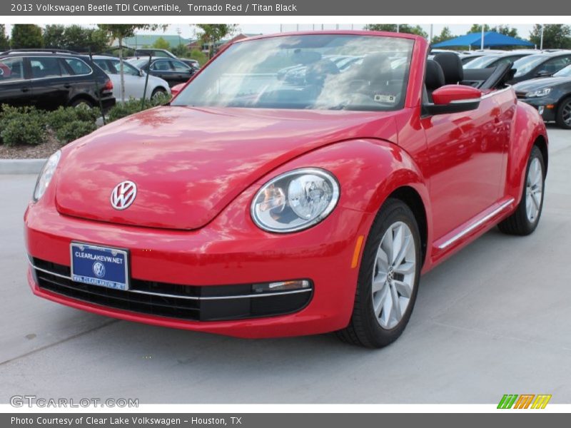 Tornado Red / Titan Black 2013 Volkswagen Beetle TDI Convertible