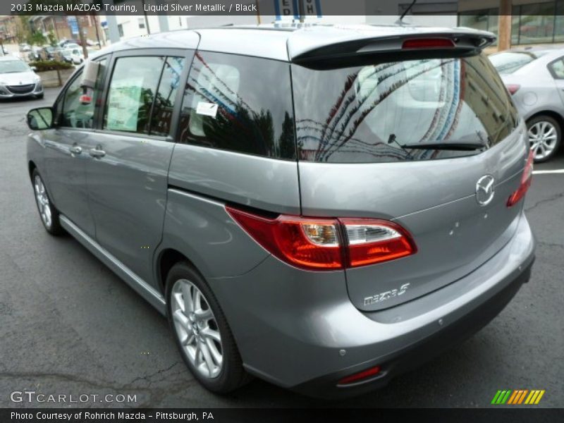 Liquid Silver Metallic / Black 2013 Mazda MAZDA5 Touring